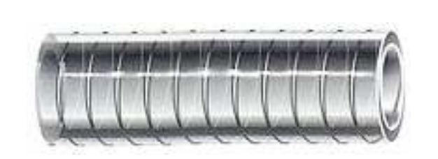 Trident Clear Spiral Wire Reinforced PVC Tubing, FDA Grade, Potable Water