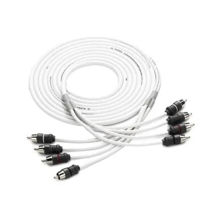 JL Audio 4 Channel 12' Marine Audio RCA Cable - XMD-WHTAIC4
