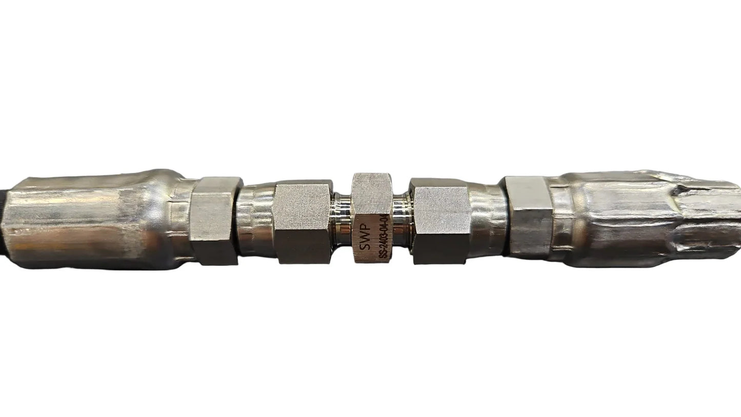 Seawater Pro 1/4 JIC Male to 1/4 JIC Male - Hose Extension Fitting