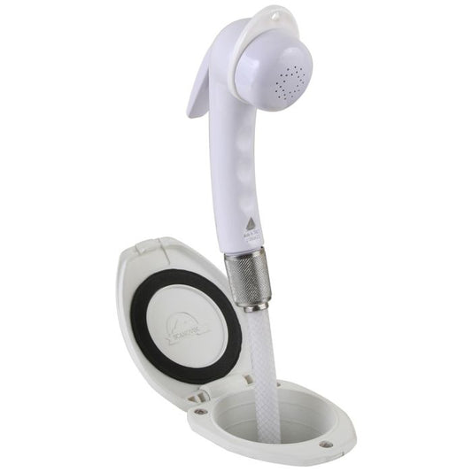 Scandvik Recessed Shower w/6' White Hose - Euro Trigger