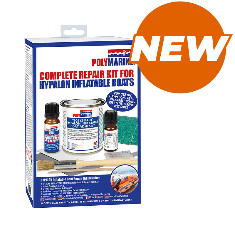 Polymarine Complete Repair Kit for HYPALON Inflatable Boats (125ml)