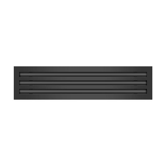 24 Black Inch Linear Slot Diffuser - 3 Slot - Triple Slot