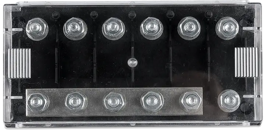 Fuse holder 6-way for MEGA fuse