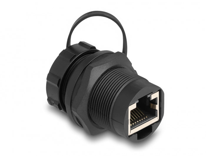 RJ45 Cat.6A Coupler with sealing cap IP67