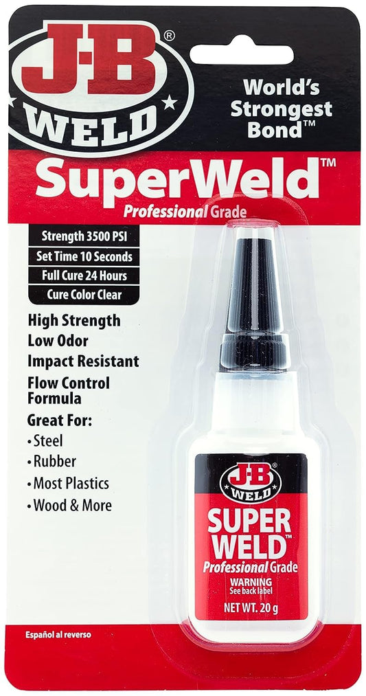 J-B Weld Superglue 20g - SuperWeld Professional Grade