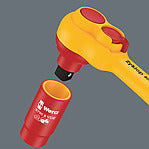 8100 SB VDE 1 Zyklop Ratchet set, insulated, switch lever, 3/8" drive, metric, 17 pieces