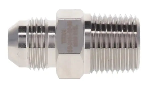 Male JIC/AN to Male NPT Pipe Adapter - Stainless Steel
