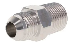 Male JIC/AN to Male NPT Pipe Adapter - Stainless Steel