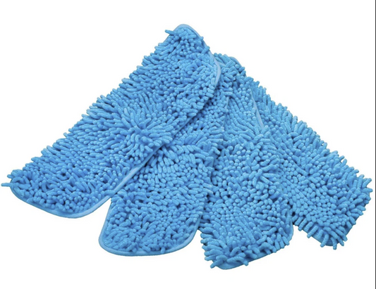 Waterless Wash Wax Mop 15" Pads 4-Pack - Blue