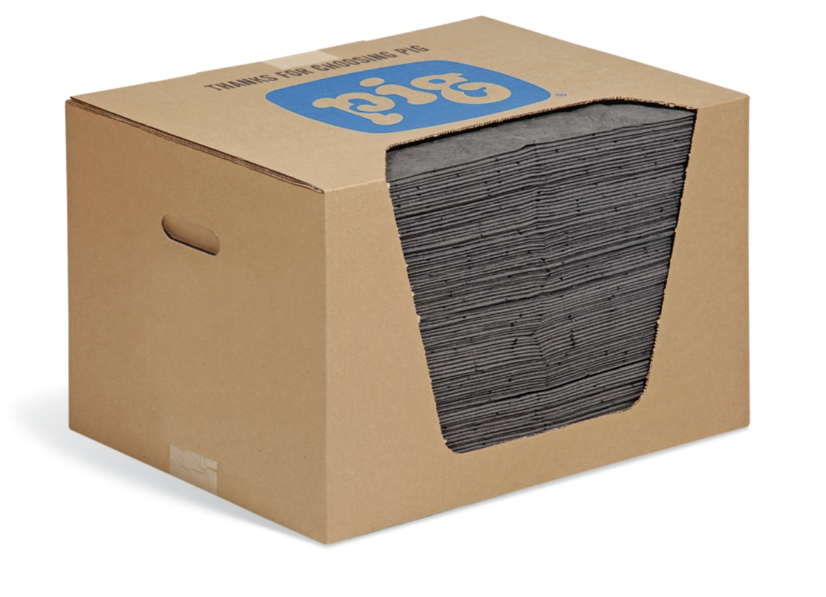 PIG® Absorbent Mat Pad in Dispenser Box - 15"W x 20"L