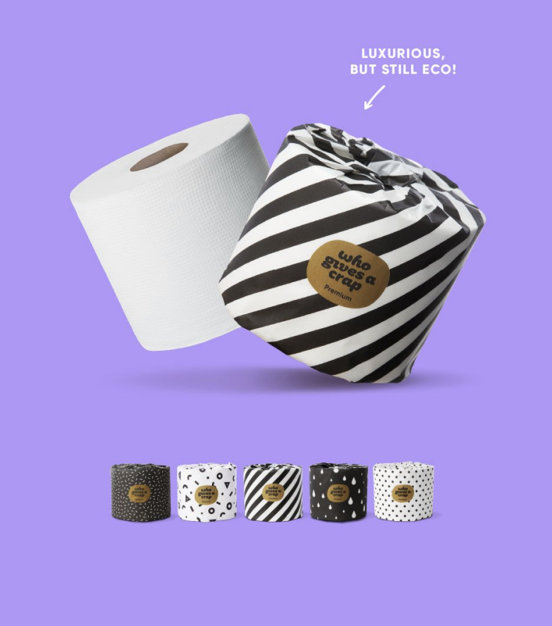 Premium bamboo toilet paper