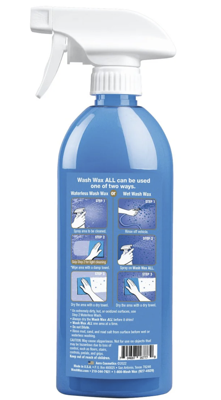 Wash Wax ALL™ 16.9 Fl. oz - Waterless Wash Cleaner and Protectant
