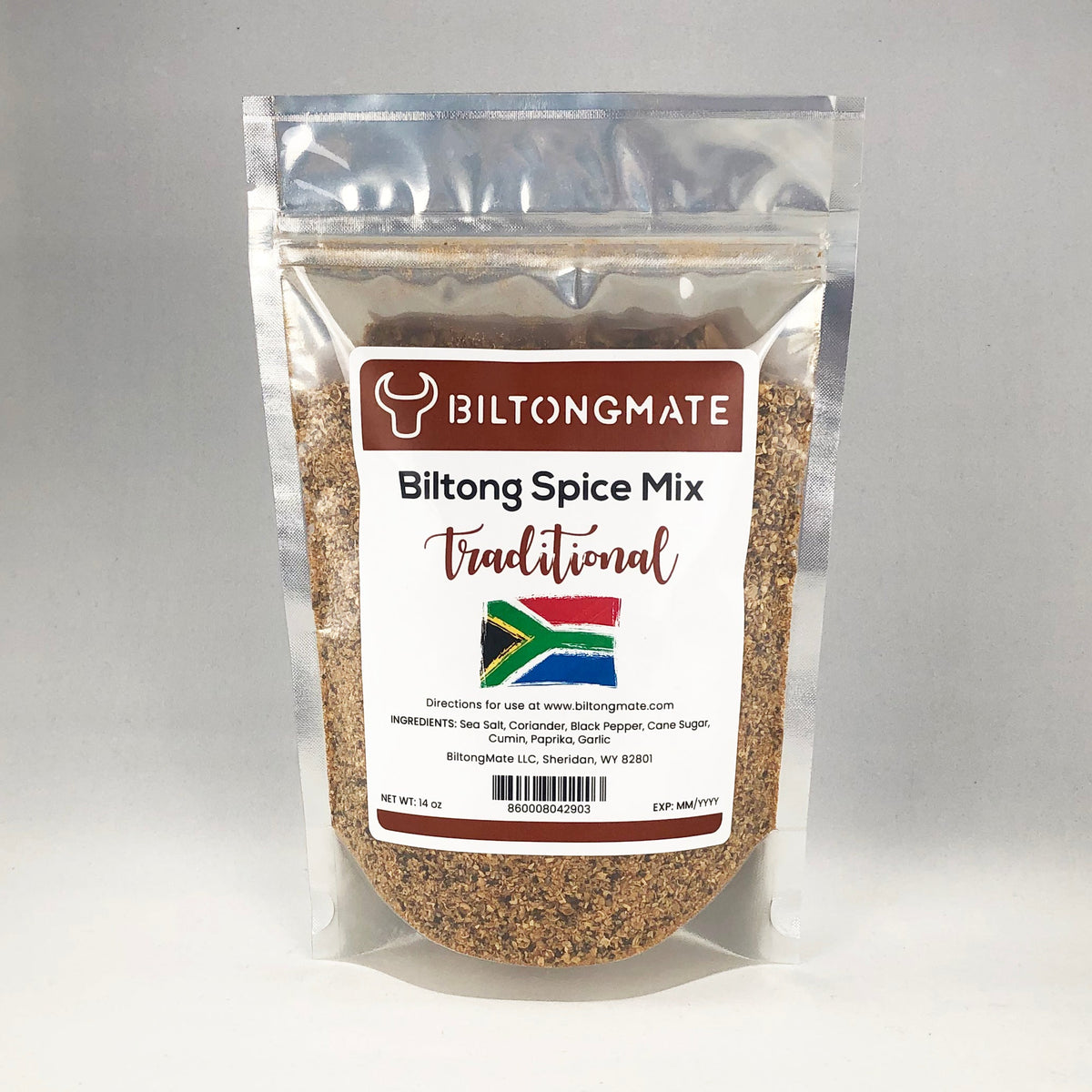 BiltongMate Traditional Biltong Spice Mix, 14 oz