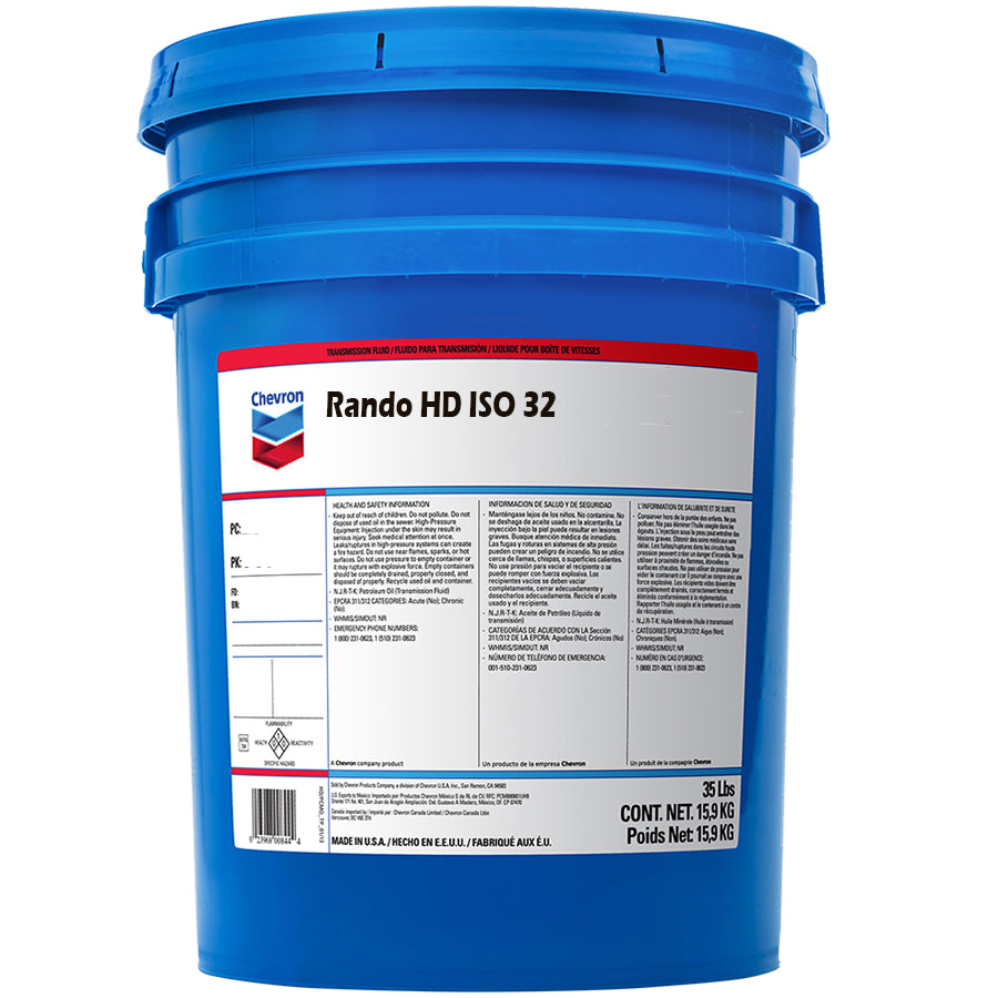 Chevron Rando HD32 Hydraulic Fluid