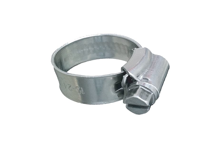 Trident Marine 316 SS Non-Perforated Worm Gear Hose Clamp - 3/8 Inch Band
