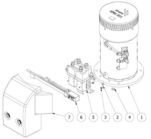 Sleipner Motor Assembly Complete, 48V for SP285/SE300 includes Solenoid, Control Box, Coupling