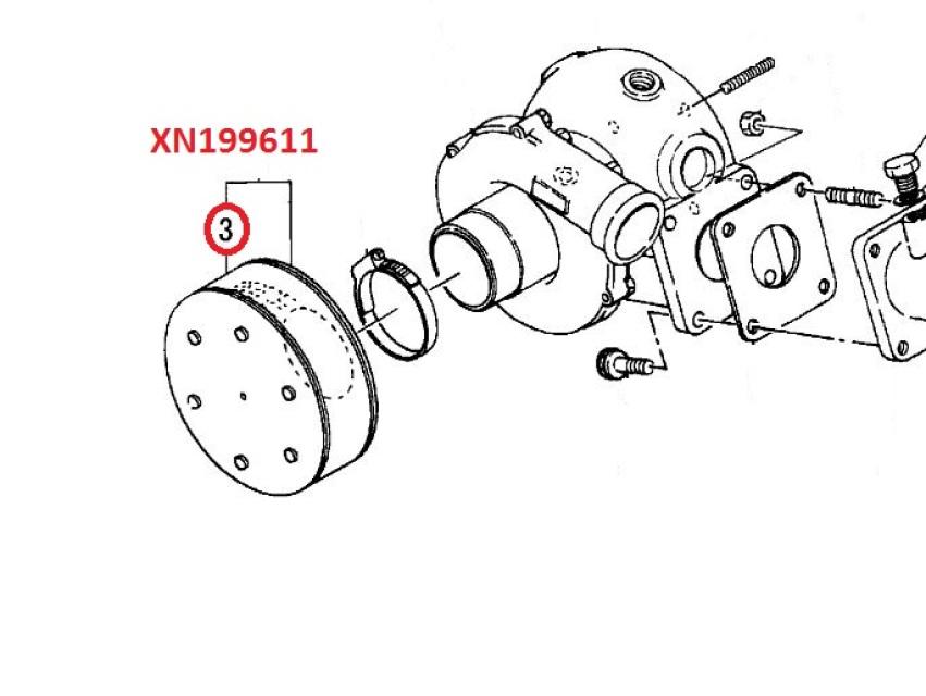 Yanmar 4LV Seawater Pump Impeller Kit