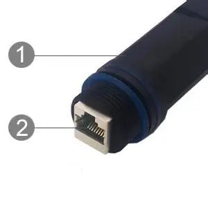 RJ45 Ethernet Coupler Waterproof (2-Pack)