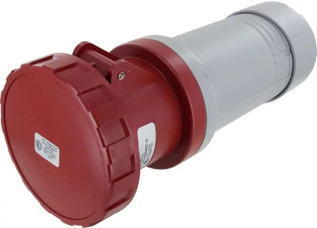 [S-O] PIN & SLEEVE FEMALE CONNECTOR DUAL RATED 60AMP/63 AMP 3Ø380-415VAC 3P 4W IP67 WATERTIGHT