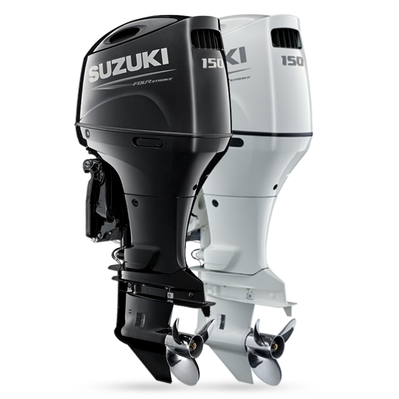 Suzuki DF150A 150HP engines black and white