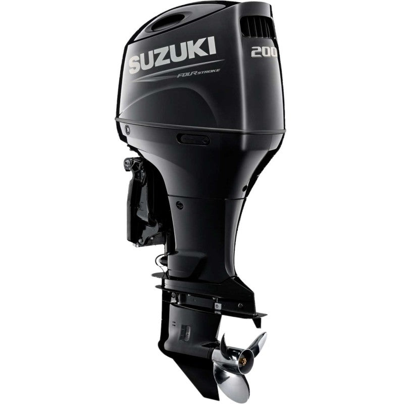 Suzuki DF200ATX Black gloss inline-four outboard