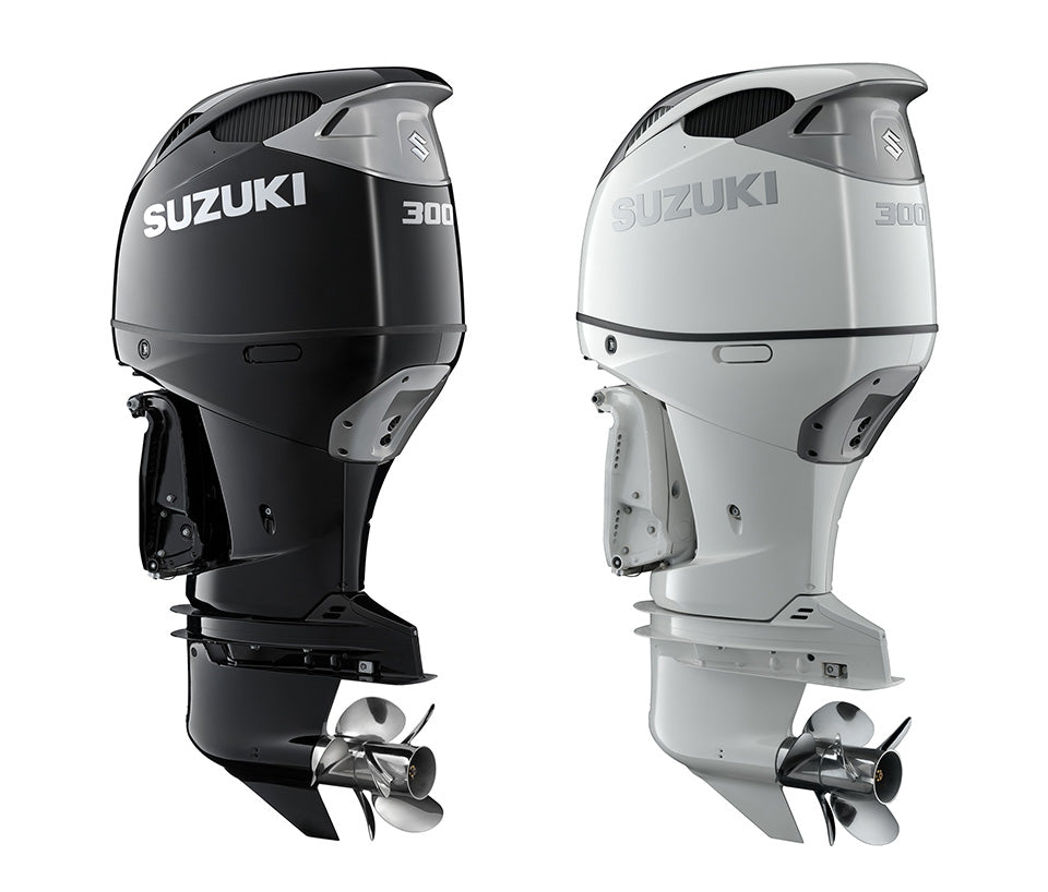 Suzuki DF300B 300HP black and white