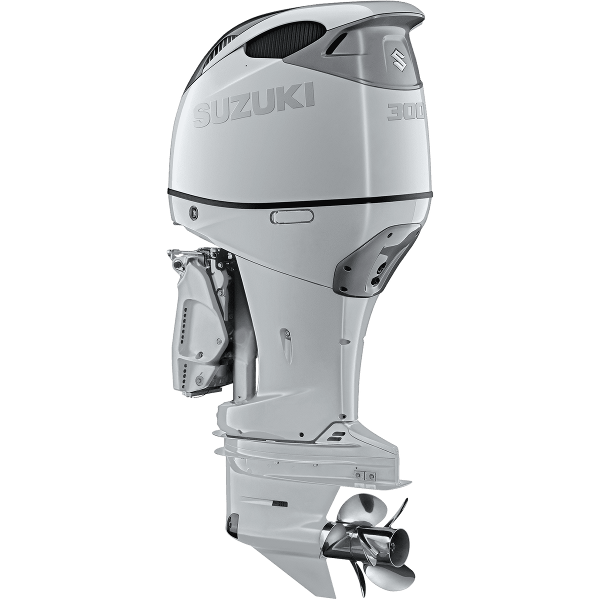 Suzuki DF300BMD White integrated steering authorized Suzuki dealer