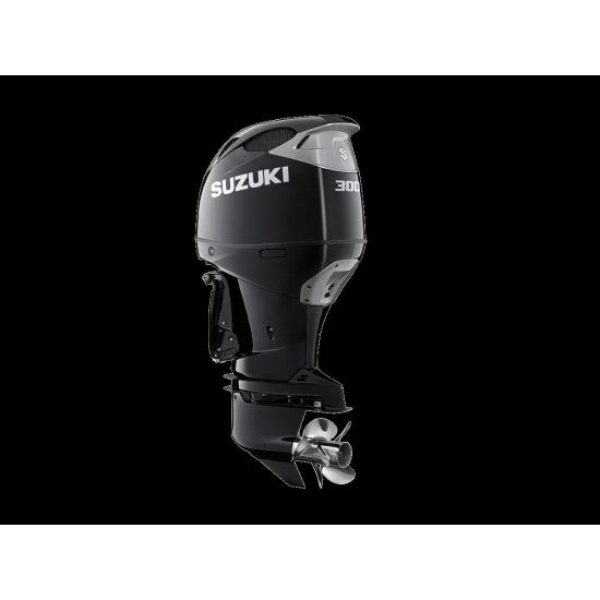 Suzuki DF300BTX Black gloss dual prop outboard