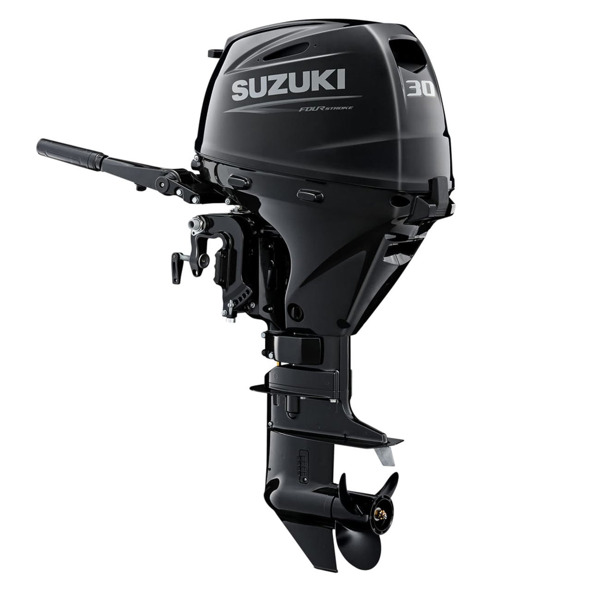 Suzuki DF30ATHL Black tiller outboard