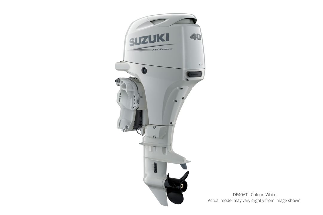 Suzuki DF40ATL White remote outboard