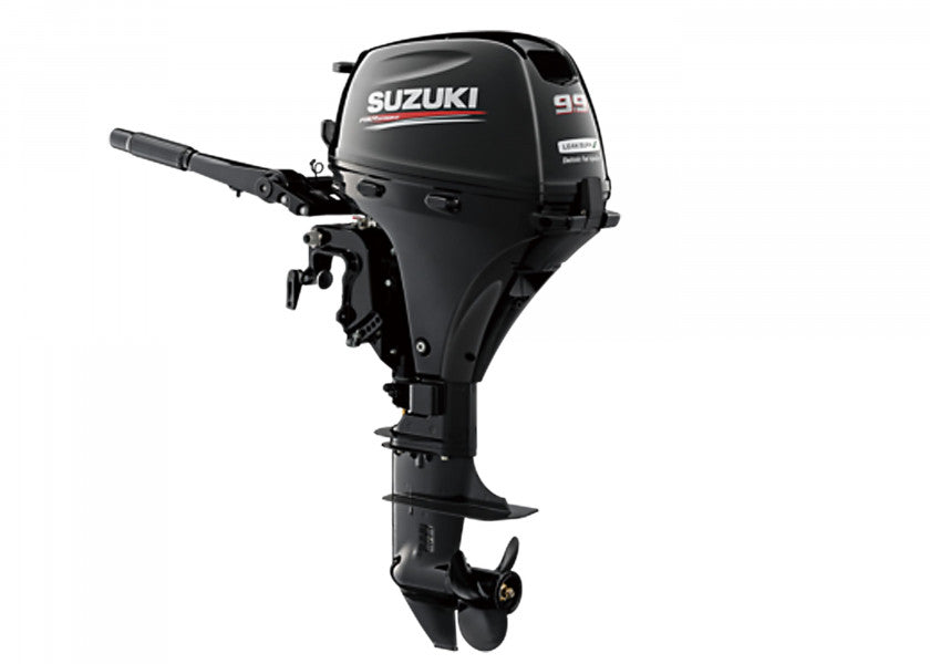 Suzuki DF9.9BS black short-shaft tiller outboard, distributor photograph