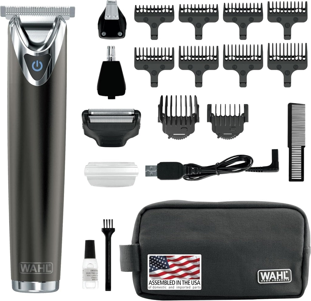 Wahl Stainless Steel Lithium Ion 2.0+ Slate Beard Trimmer, Model 9864